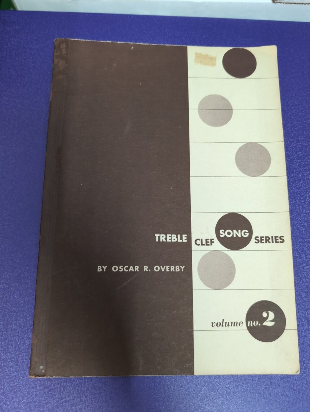 Vintage Treble Clef Song Series Volume No 2 By Oscar R Overby Sheet Music Book